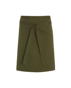 Short Waist Apron With Pocket