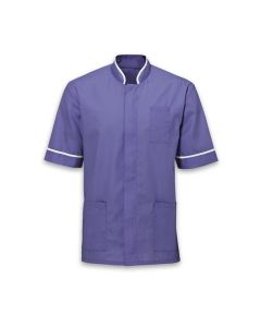 Men's Mandarin Collar Tunic Purple Colour