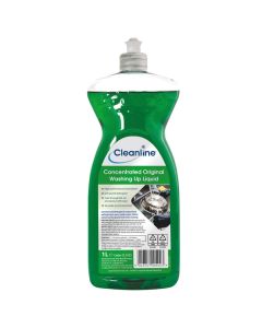 Cleanline Concentrated Original Washing Up Liquid 1 Litre [Pack of 12]