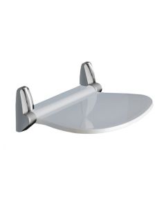 Gedy Sound Wall Fitted Shower Seat with Chrome Hinges [Pack Of 1]