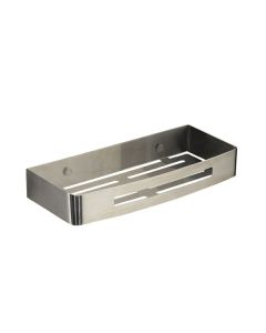 Gedy Nerva Rectangular Shower Basket - Brushed Stainless Steel [Pack Of 1]