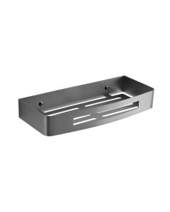Gedy Nerva Rectangular Shower Basket - Gunmetal [Pack Of 1]
