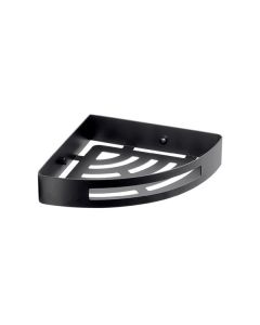 Gedy Nerva Corner Shower Basket - Matt Black [Pack Of 1]