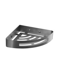 Gedy Nerva Corner Shower Basket - Gunmetal [Pack Of 1]