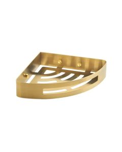 Gedy Nerva Corner Shower Basket - Brushed Brass [Pack Of 1]
