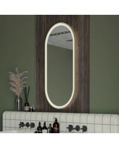Origins Living Lomax Light Brushed Brass Illuminated Capsule Mirror - 2 sizes [Pack of 1]