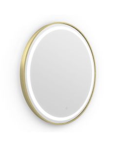 Origins Living Lomax Light Illuminated Round Mirror - Brushed Brass [Pack of 1]