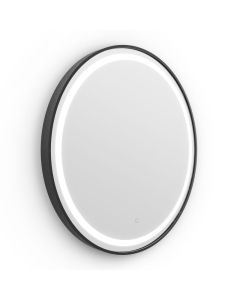 Origins Living Lomax Light Illuminated Round Mirror - Black [Pack of 1]