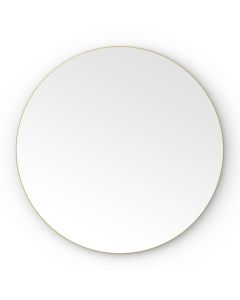 Origins Living Oslo Round Mirror - Brushed Brass - Available in 3 Sizes [Pack of 1]