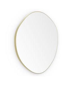 Origins Living Oslo Organic Mirror - Brushed Brass - Available in 2 Sizes [Pack of 1]