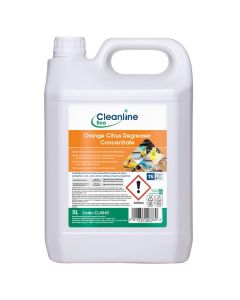 Cleanline Eco Orange Citrus Degreaser Concentrate 5 Litre [Pack of 2]