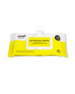 Clinell Detergent Wipes Clip Pack 60