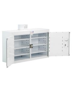 Bristol Maid Drug & Medicine Cabinet - 1000 X 300 X 600mm - Light - Deep Shelves - Independent Locking Doors
