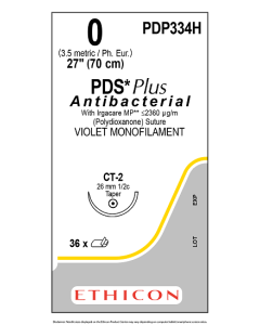PDP334H - 0 PDS PLUS VIOLET 1X27" (70 cm) CT-2 [Pack of 36]
