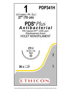 PDP341H - 1 PDS PLUS VIOLET 1X27" (70cm) CT-1 [Pack of 36]