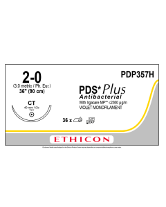 PDP357H - 2-0 PDS PLUS VIOLET 1X36" (90 cm) CT [Pack of 36]