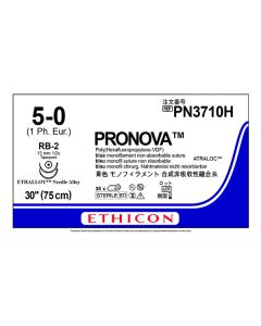 PRONOVA BLUE Poly 5-0 1X30 RB-2 DOUBLE ARMED Hexafluoropropylene Suture PN3710H [Pack of 36]