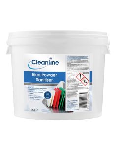 Cleanline Blue Powder Sanitiser 10kg [Pack of 1]