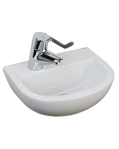 RAK HTM Compact 38cm Medical Basin - Left Hand Tap Hole [Pack Of 1]