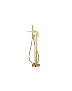 Sagittarius Ravenna Brushed Brass Floor Standing Bath Shower Mixer & Kit [Pack of 1]