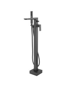 Sagittarius Ravenna Graphite Grey Floor Standing Bath Shower Mixer & Kit [Pack of 1]