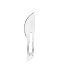 Swann Morton SM0209 Surgical Scalpel Blade No.22A - Carbon Steel - Sterile - Pack of 100