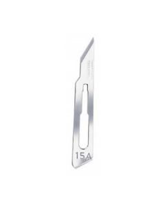 Swann Morton SM0220 Surgical Scalpel Blade No.15A - Carbon Steel - Sterile - Pack of 100