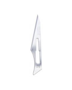 Swann Morton SM0313 Surgical Scalpel Blade No.26 - Stainless Steel - Sterile - Pack of 100