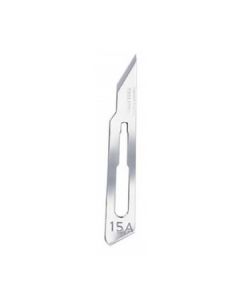 Swann Morton SM0320 Surgical Scalpel Blade No.15A - Stainless Steel - Sterile - Pack of 100