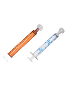 SOL-M 5ml Oral Dispensing Syringe Clear w/Tip Cap [Pack of 100]