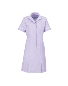 Striped Dress Lilac/white Colour