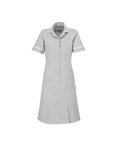 Striped Dress Pale grey/white Colour
