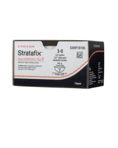 SXMP1B106 - 3-0 STRATAFIX SPIRAL MONOCRYL PLUS UNDYED 30CM PS-2 [Pack of 12]