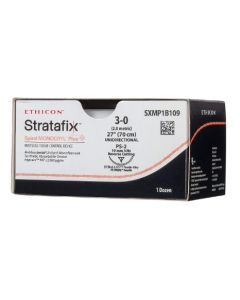 SXMP1B109 - 3-0 STRATAFIX SPIRAL MONOCRYL PLUS UNDYED 70CM PS-2 [Pack of 12]