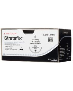 SXPP1A401 - 0 STRATAFIX SYMMETRIC PDS PLUS VIOLET 45CM CT-1 [Pack of 12]