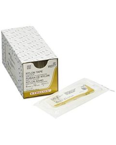 W273 - NYLON TAPE WHI 100CM 6MM [Pack of 12]