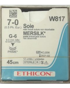 W817 - SILK BLK 45CM M0.5 [Pack of 12]