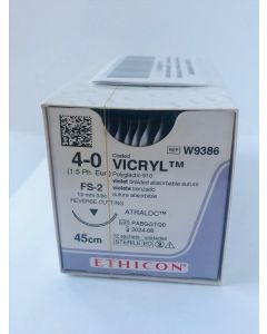 SUTURE VICRYL VIOLET 45CM M1.5 W9386 [PACK OF 12]