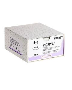 Vicryl Undyed Polyglactin 910 Sutures 45CM M1 W9505T [Pack of 24]