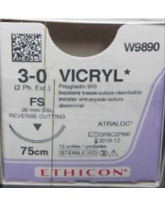 W9890 - VICRYL CT UD 75CM M2 [Pack of 12]