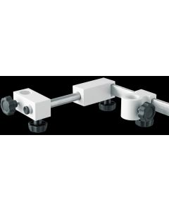 Provita Set Of 2 Medical Rail Clamps, Socket 25 mm, White