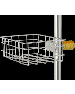 Provita Utensils Basket 300 x 200 x 100 mm, With Quick-Hand-Fastener, Stainless Steel / Aluminium, Yellow