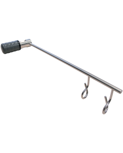 Provita Coat Holder With 2 Hooks (1 Kg / Hook), With Quick-Hand-Fastener, Stainless Steel