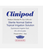 Clinipod 0.9% Sodium Chloride Irrigation Solution – Pack of 25