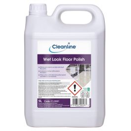 Cleanline Wet Look Floor Polish 5 Litre [Pack of 1]- AHP Medicals