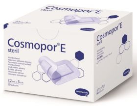 Cosmopor E Sterile Adhesive Wound Dressing 5cm X 7.2cm (IM 2.5cm X 4cm) [Pack of 50]