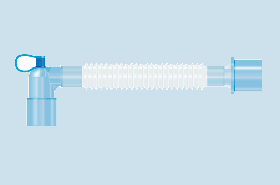 Catheter Mount with Luer Lock Elbow 22mm F and 15mm F/22mm M Connectors