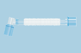Catheter Mount with Double Swivel Elbow 22mm F and 15mm F/22mm M Connectors