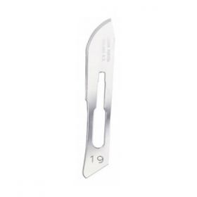 Swann Morton SM0124 Surgical Scalpel Blade No.19 - Carbon Steel - Non Sterile - Pack of 100