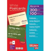 DECADRY MICROPERFORATED POSTCARDS